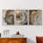 Abstract  Series  XCII  -Set Of 3 Framed Giclee Prints -Ready to Hang-107257321-107257319