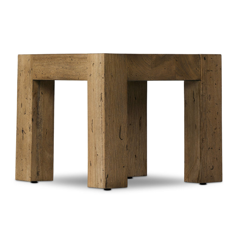 Rory End Table, Rustic Wormwood Oak/Black