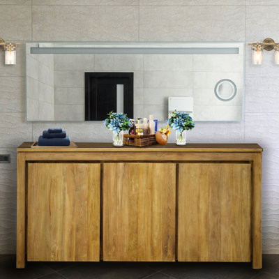 Solid Wood Freestanding Bathroom Cabinet
