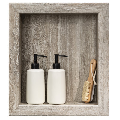 Insert de niche de douche imperméable en vinyle Palisade 17,5 po x 15,5 po Palisade