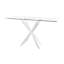 Krystin 160cm Glass Top Console Table
