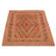 Tapis mauve noué à la main de conception unique 3 pi 7 po x 4 pi 5 po Joafa