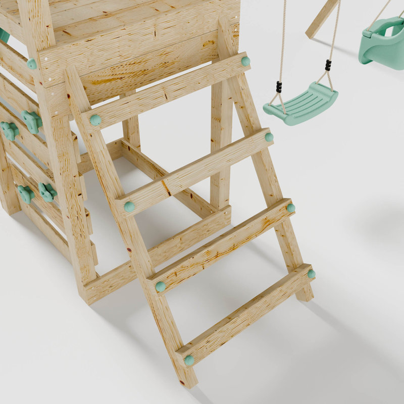 Mercia Tower With Slide & Swing & Baby Swing