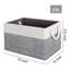 Bacs de rangement ouverts, paniers de rangement pliables, grande boîte de rangement avec poignées en corde-805642202