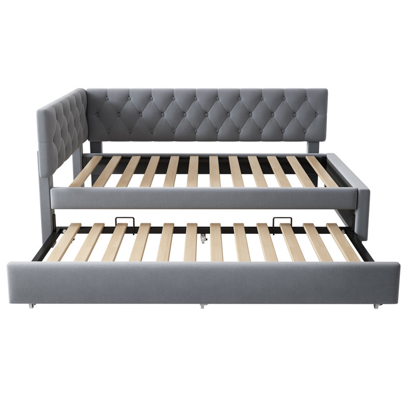 Upholstered Bed, Grey