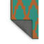 Tapis vert/rouge tissé à la machine-1314399190