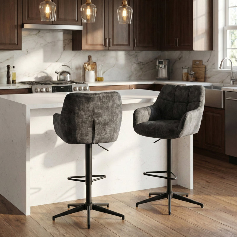 Bar Stool, Grey