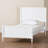 Baxton Studio Roni Modern White Wood Platform Bed With Scalloped Edges-285338337
