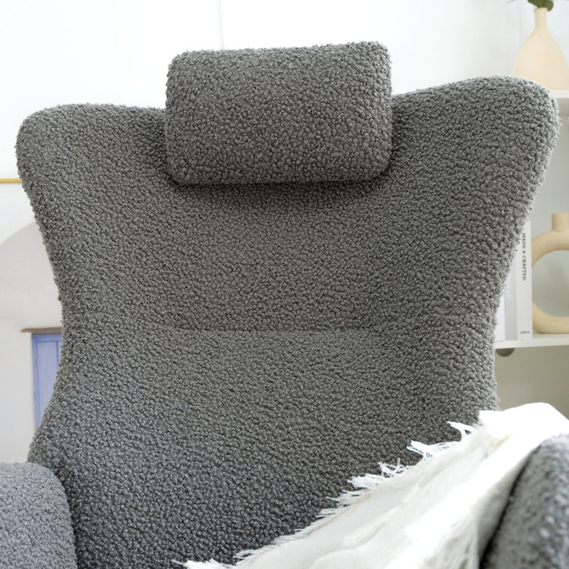 Chaise berçante Khmari, Gris