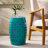 Babeth Iron Side Table 12.25 inches deep x 12.25 inches wide x 17.75 inches high all-metal construction-1082383888