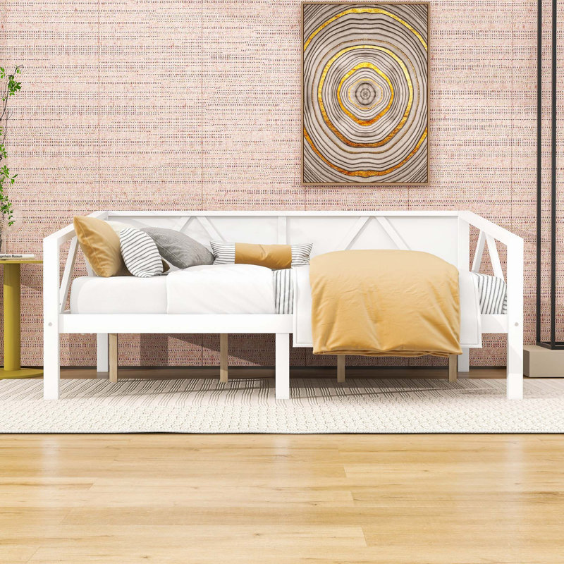 Cladinoro Wood Daybed with Slats, Full, White