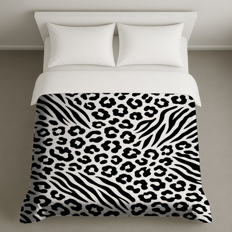 Leopard Zebra Print Duvet Covers, King