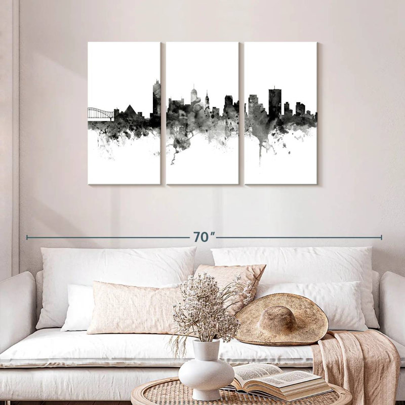 Memphis Tennessee Skyline V, 28" H x 45" W