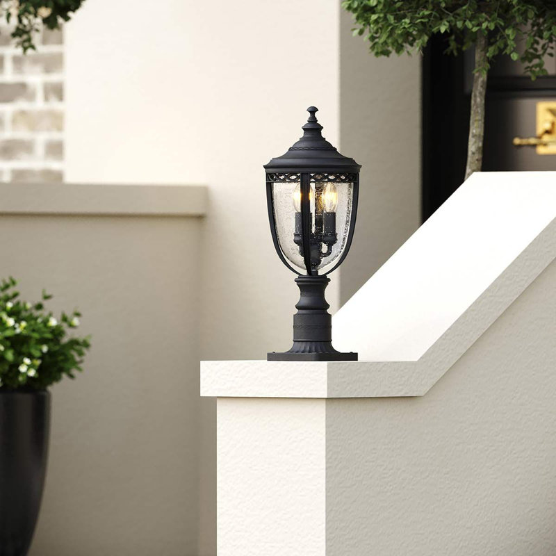 Seeded Pier Mount Light, Black, Medium