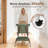 3 In 1 Baby Bassinet w/ 5 Height Adjustable For Boys Girls Newborn, Portable Babies Bedside Crib Sleeper With 4 Detachable Wheels, Breathable Mesh & Mattress, Mosquito Net & Storage Basket And Carry Bag for Infant Toddler, Green-123031870