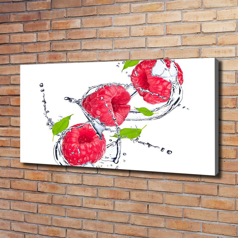 Raspberry And Water - Wrapped Canvas Print