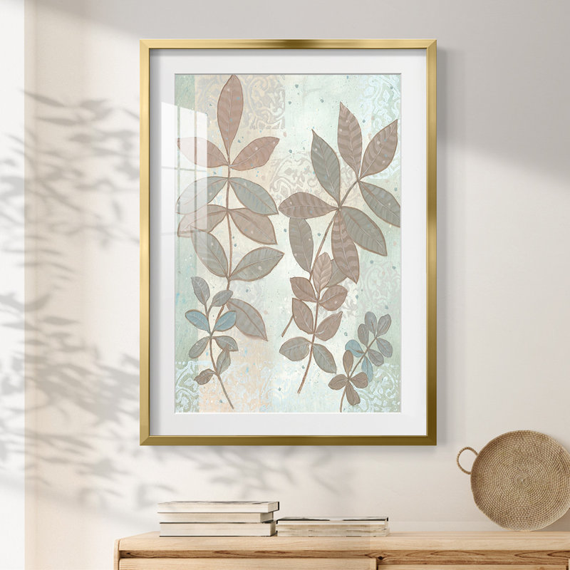 Montvert - Toile tendue avec châssis, H 28,5 po x l 20,5 po, Doré