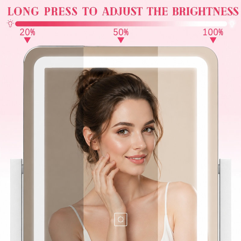 12.6"x15" LED Makeup Mirror with Lights
