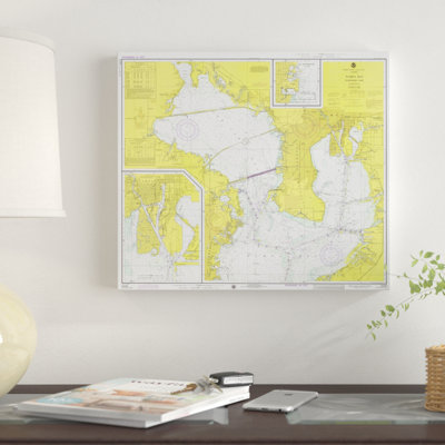 " Nautical Chart Tampa Bay Northern Part Ca. 1975 " by NOAA Historical Map And Chart Collection