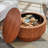 31.5" Pedestal Round Coffee Table with Storage - Modern Wood Design-1299988429