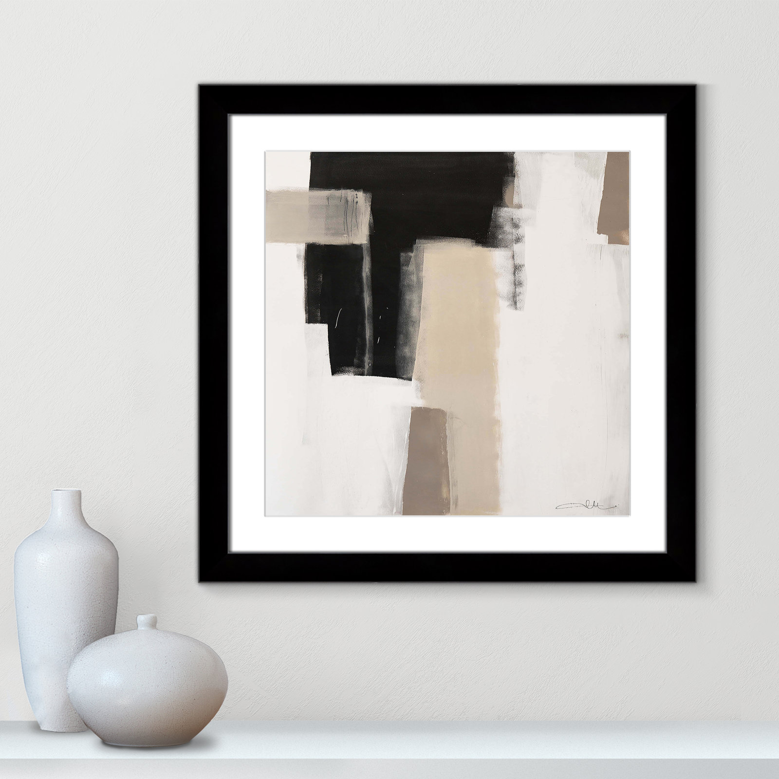 Earth Scapes I Print, Black Cube Framed, 25" H x 25" W x 1.25" D