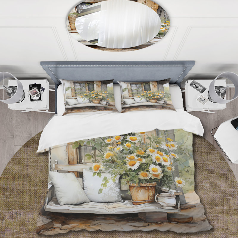 Ensemble de housse de couette en microfibre / polyester Farmhouse Gentle Breeze III