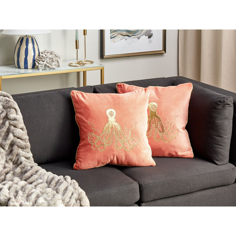 Catana Animal Print Square Cushion, Red