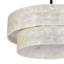 Luminaire suspendu pour îlot de cuisine de style bord de mer à 2 niveaux 19,69 "à 2 niveaux Capiz-1972607306
