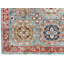 Tapis unique en laine nouvel âge 6 pi 5 po x 9 pi 6 po bleu / rouge