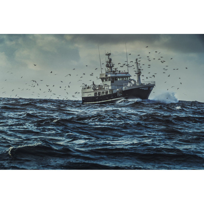 Fishing Boat by Piola666 - No Frame Art Prints on Canvas, 81cm H x 122cm W