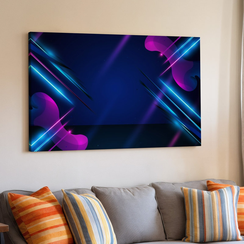Art numérique sur toile dégradé foncé, H 9 po x l 12 po