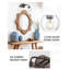 Éclairage pour meuble-lavabo campagnard 2 lumières 16 pouces, abat-jour globe en verre transparent, bronze huilé-2026366298-2026366300