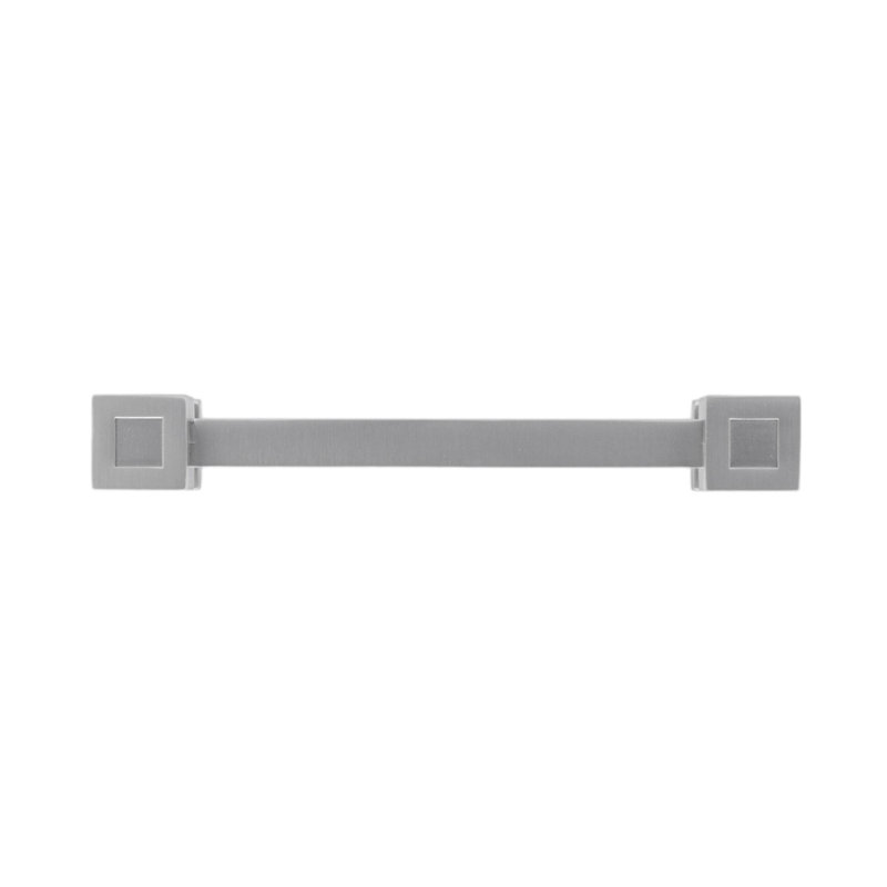 Rhombus 4" Center to Center Satin Nickel Bar Drawer Pull, 4", Satin Nickel