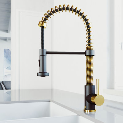 Edison 19" H 1-handle Pull-Down 2-Function Sprayer Kitchen Faucet