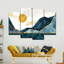 «Sunny Abstract Mountains», reproduction sur toile-92860865