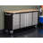TRINITY 72 in. W 8-Drawer Black Rolling Mobile Workbench w/ Stainless Steel Face
