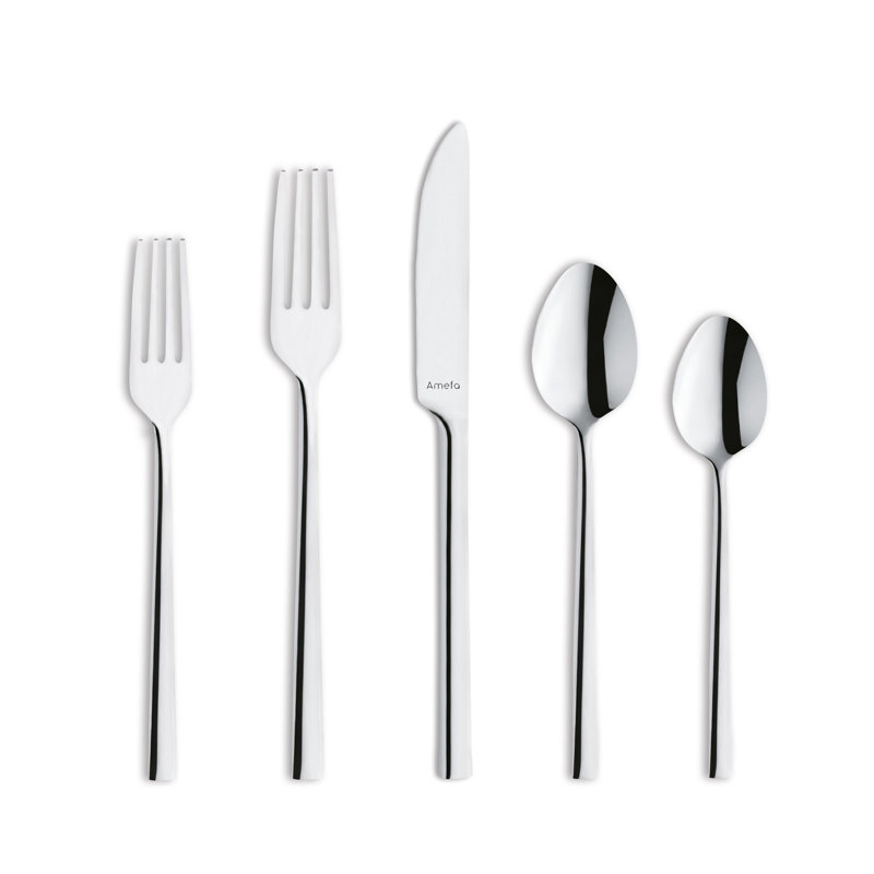 Amefa USA Corp Dallas Stainless Steel Flatware Set - Service for 4, Silver