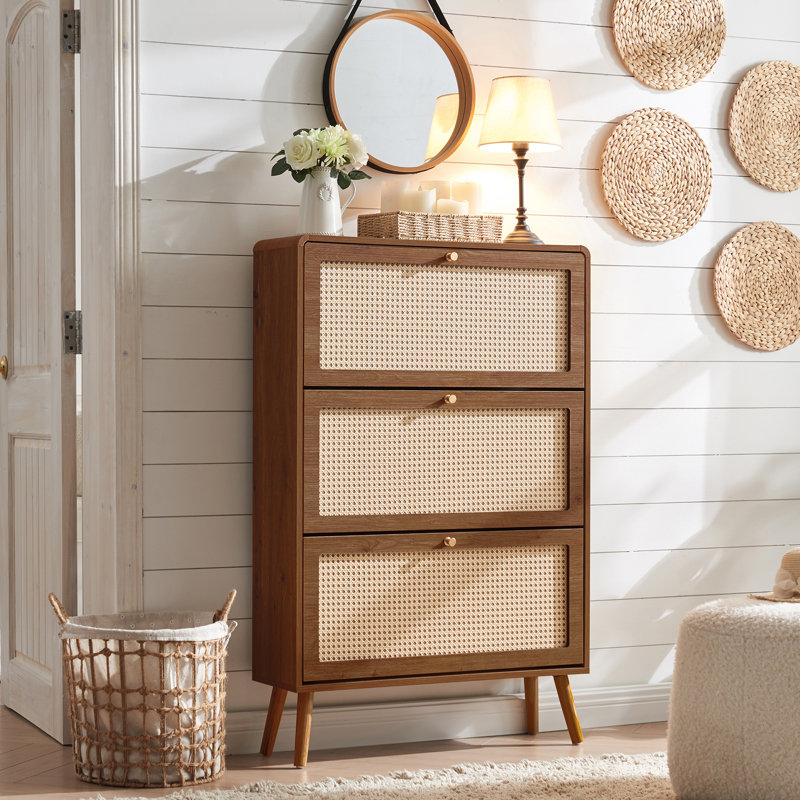 Armoire de rangement pour chaussures 24 paires, Brun foncé