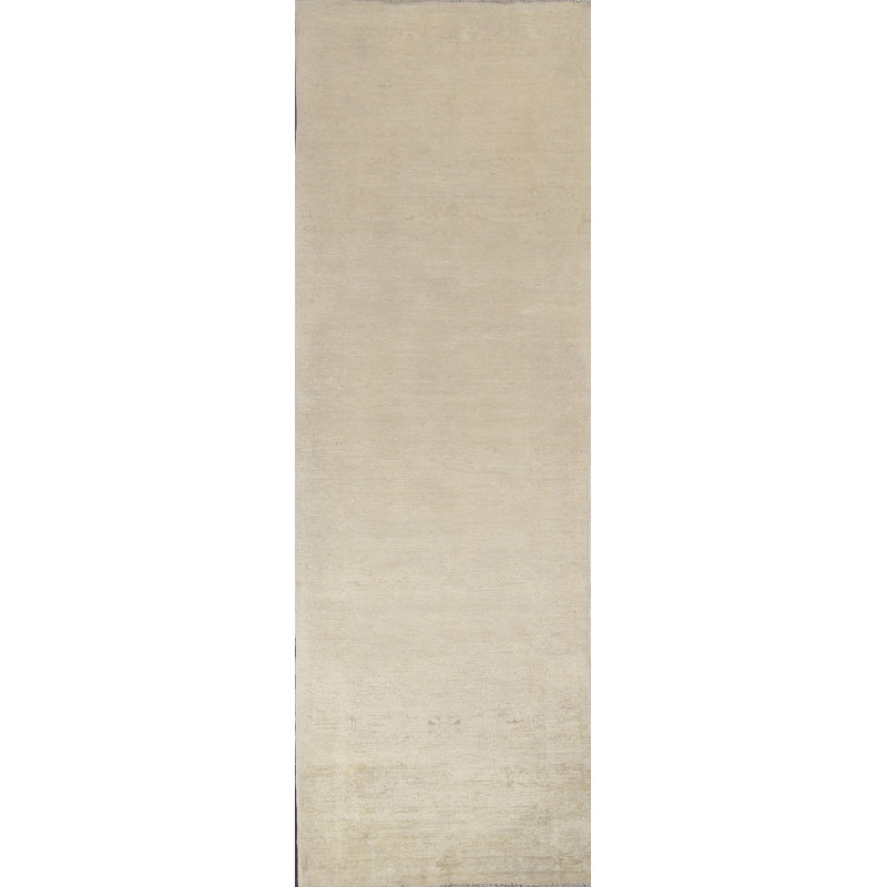 Peshawar Chobi One-of-a-Kind 2'5" X 9'3" Runner Wool Area Rug in Beige
