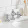 Widespread 2-handle Bathroom Faucet with Drain Assembly