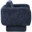 Fauteuil d'appoint pivotant en tissu Alessandra Chenille-88357518