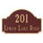 Fitzgerald Standard Two Line Address Sign Plaque-240085943-240085947