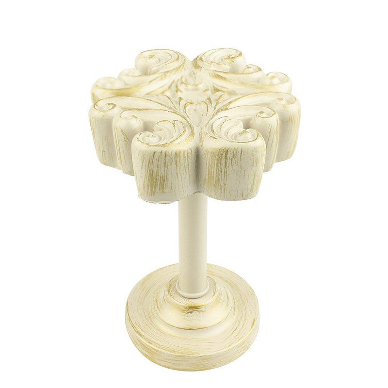 Retenue de rideau Elie Acanthus Medallion, Blanc doré de France