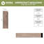 Moulure de teinture pour bois massif WM887-96930606