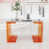 Argent / orange