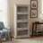 White 4-layer Glass Display Cabinet With Flip-up Glass Door Design For Storage And Collection Display, Suitable For Living Rooms (specially For Antiques, Toys, And Books)