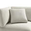 Chaise de coin beige moderne avec coussins amovibles pour famille et animaux de compagnie Noyau de mousse supplémentaire avec duvet et fibres