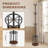 Coat Rack Stand with Umbrella Holder-1257632423