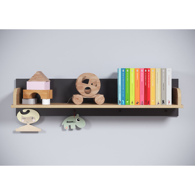 Glick Floating Shelf, Light brown/Grey