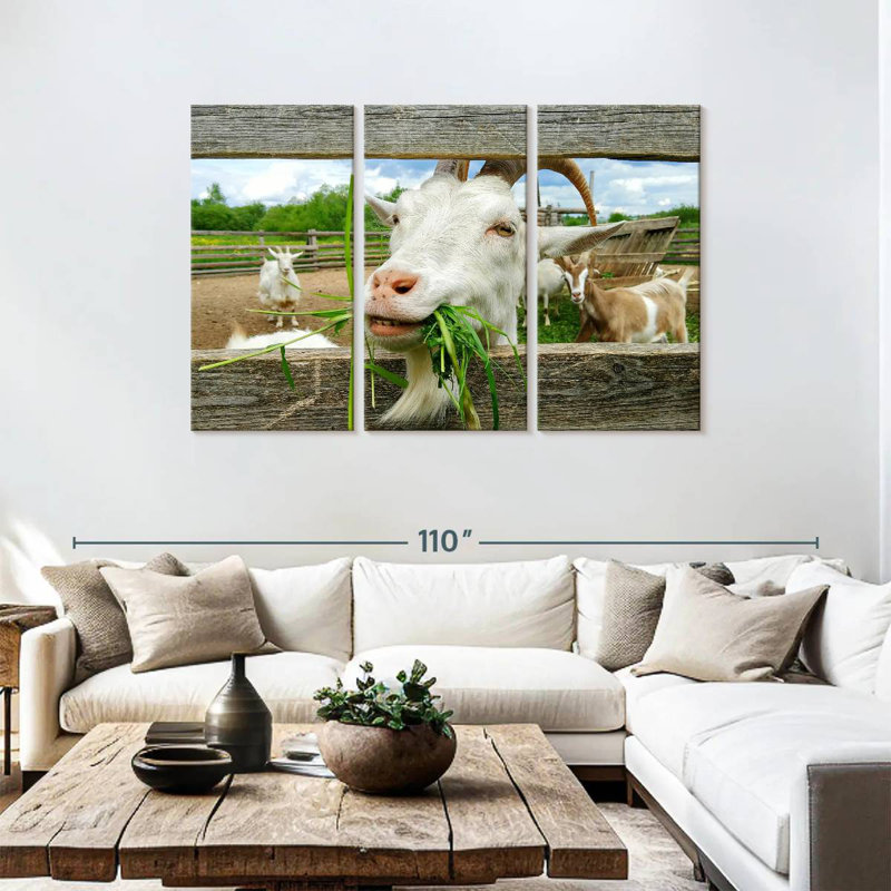 Brampt Euphoric Goat, 48" H x 74" W